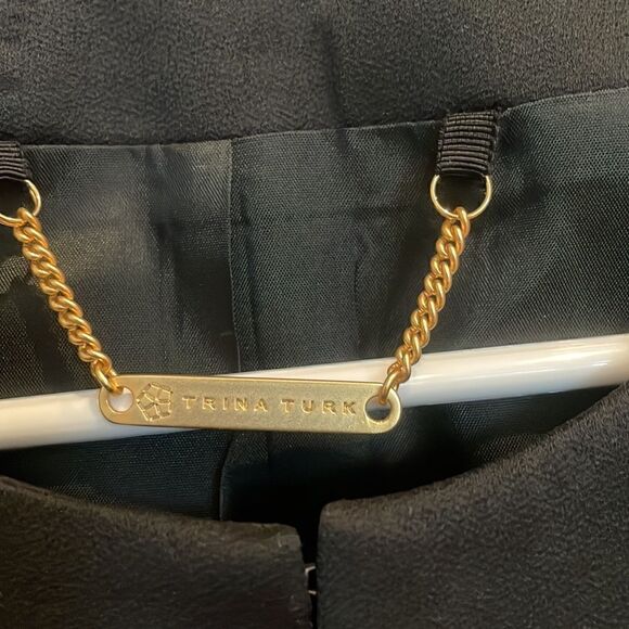 Trina Turk Black Cropped Jacket - Picture 3 of 6